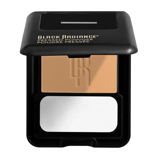 Miniatura 2 de Polvo prensado Black Radiance, acabado mate rico en pigmentos para tonos de piel claros, compacto absorbente de aceite con espejo y esponja - Crème