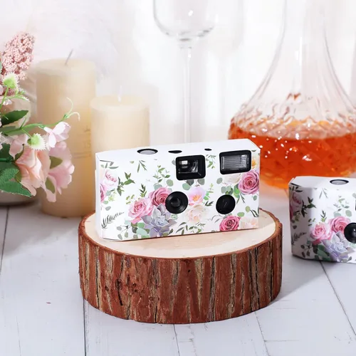 Miniatura 5 de Zhengmy Paquete de 10 cámaras desechables a granel para bodas, cámaras de un solo uso a granel de 1.38 pulgadas con flash una vez para reuniones