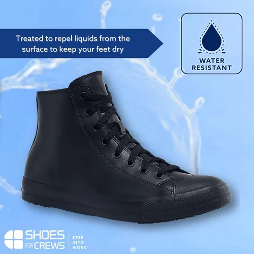 Miniatura 12 de Shoes for Crews Zapatillas de trabajo unisex antideslizantes de caña alta - Zapatos cómodos y resistentes al agua para mujeres y hombres