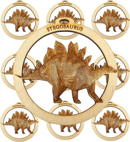 Miniatura 7 de Ankylosaurus - Adorno de dinosaurio para niños, adornos de Navidad para niños y niñas, lindo recuerdo de fiesta de dinosaurio, decoraciones únicas