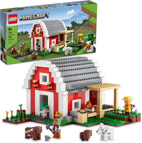 Miniatura 7 de LEGO Minecraft The Red Barn 21187 - Juego de juguetes de construcción para niños, niñas y niños a partir de 9 años (799 piezas)
