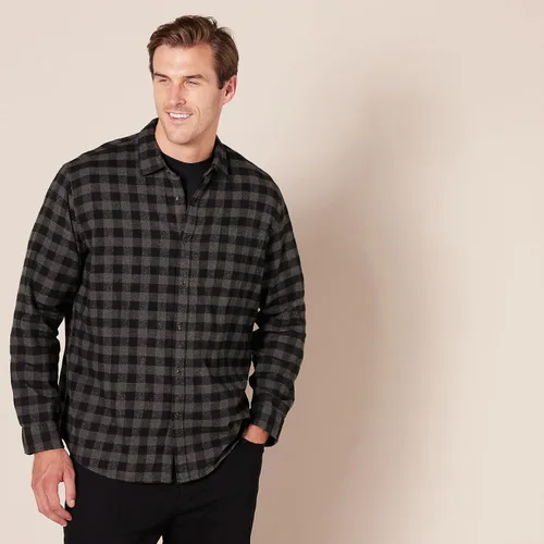 Miniatura 6 de Tienda Essentials Camisa de franela de manga larga para hombre (disponible en tallas grandes y altas)