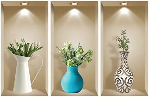 Miniatura 8 de NR1 - Juego de calcomanías de pared 3D, decoración de pared 3D, calcomanías de pared para sala de estar, calcomanías de pared para dormitorio