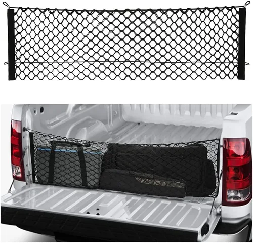Miniatura 8 de Red de carga trasera para automóvil con buena elasticidad y resistencia a la tracción, organizador de red para maletero para SUV camión, red ideal