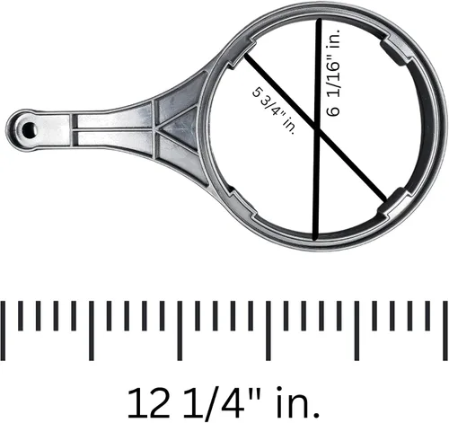 Miniatura 3 de IPW Industries Inc. Llave de carcasa de filtro de ósmosis inversa para sistema de filtro de agua para toda la casa - Llave de filtro RO