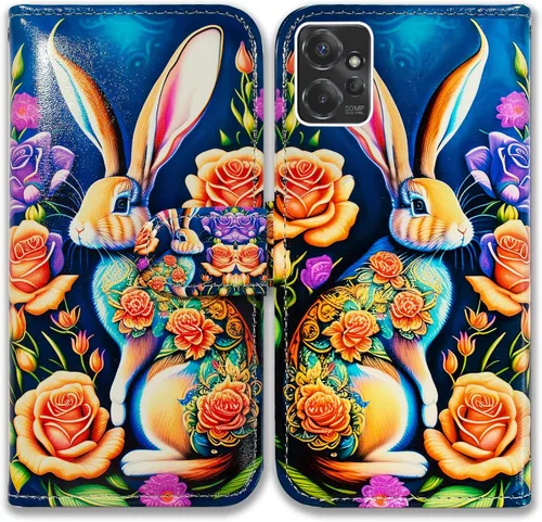 Miniatura 32 de Bcov Funda para Moto G Power 5G, diseño de pájaro negro y verde con tapa para teléfono con ranura para tarjetas, soporte para Motorola Moto G Power
