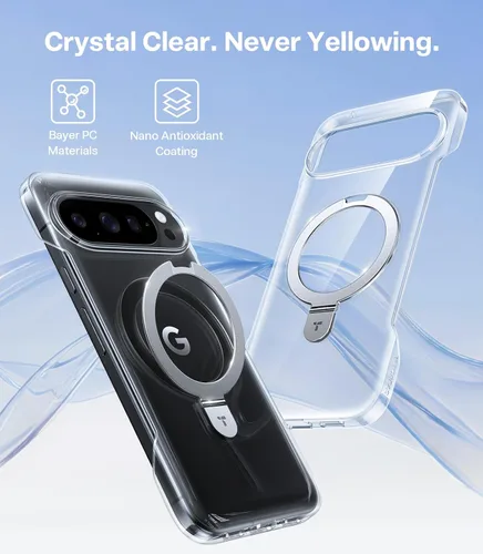 Miniatura 2 de TORRAS Funda delgada para Google Pixel 10 Pro XL transparente, compatible con MagSafe, marco de borde abierto, funda para teléfono para Pixel 10 Pro