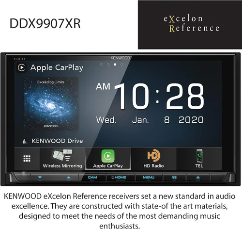 Miniatura 2 de Kenwood DDX9907XR Receptor de CD/DVD de 6.8" con Apple CarPlay y Android Auto