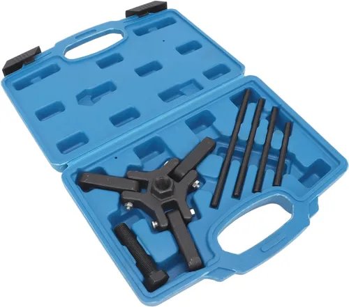 Miniatura 5 de Kits de reparación de equilibrador armónico, juego de extractor de equilibrador armónico, acero al carbono, acabado de óxido negro, kit de polea
