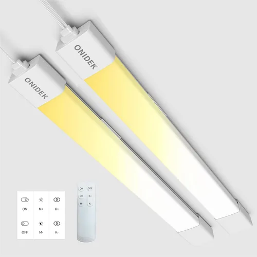 Miniatura 8 de ONIDEK Luces para debajo del gabinete con enchufe. 3000K-6500K atenuación y color. con panel de control inalámbrico y control remoto. 15 W 1500 lm