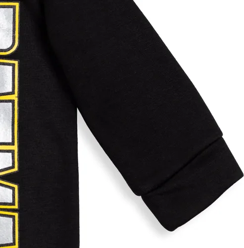 Miniatura 6 de DC Comics Justice League Batman - Sudadera con capucha de forro polar con media cremallera