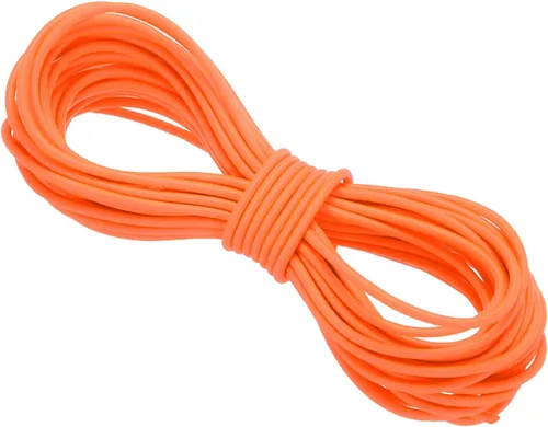 Miniatura 70 de PATIKIL Cuerda elástica elástica de 109 yardas (328.1 ft), cuerda elástica pesada de 0.059 in, albaricoque para manualidades, correas de gancho