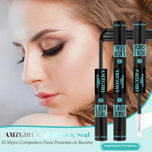 Miniatura 7 de Pegamento y Sellado de Pestañas AMZGIRL LASH - Pegamento para racimos de pestañas con varita de rímel, 10 ml, larga duración 72 horas, pegamento