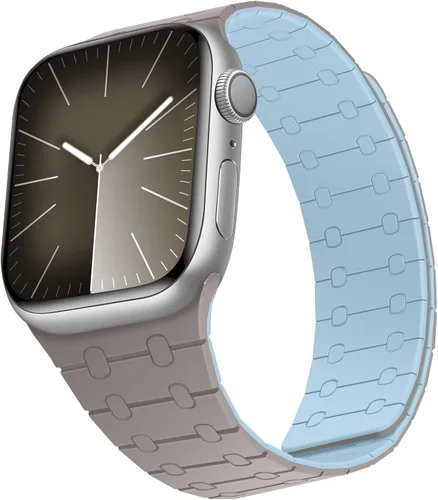 Miniatura 35 de Compatible con correa de Apple Watch de 49mm 46mm 45mm 44mm 42mm 41mm 40mm 38mm, correa de bucle magnético ajustable de silicona para iWatch Ultra