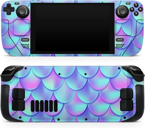 Miniatura 8 de Design Skinz - Compatible con Steam Deck - Calcomanía protectora de vinilo extraíble resistente a los arañazos - Rayas degradadas de acuarela verde