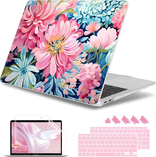 Miniatura 36 de May Chen Funda compatible con MacBook Air de 13 pulgadas 2022 2021, versión 2020-2018 Modelo: M1 A2337 A2179 A1932, carcasa rígida de plástico