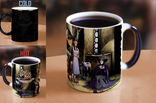 Miniatura 4 de Morphing Mugs Wizard of Oz - Taza de cerámica para el 75 aniversario (bruja fundida), color negro