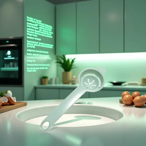 Miniatura 6 de Herramienta separadora de yema de huevo verde claro, herramienta de cocina para hornear huevo de grado alimenticio, herramientas de cocina de huevo