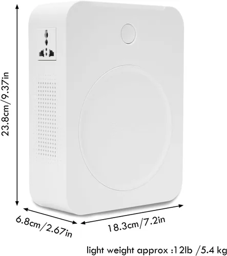 Miniatura 3 de MYOYAY Convertidor de voltaje elevador de 2000 W de 110 V a 220 V, transformador de potencia resistente con protección de disyuntores, convertidor