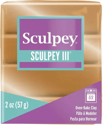 Miniatura 2 de Sculpey III® arcilla polimérica para horno, dorada, no tóxica, barra de 2 onzas, ideal para modelar, esculpir, vacaciones, bricolaje, medios mixtos