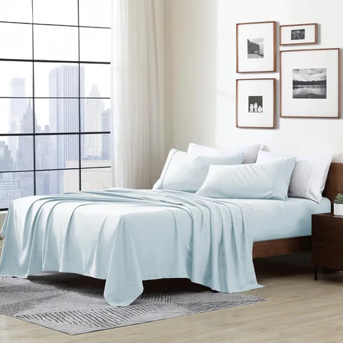 Miniatura 30 de Cathay Home Essentials Juego de sábanas de microfibra ultra suave, hipoalergénicas, resistentes a las arrugas, doble cepillado, color azul rey, Azul