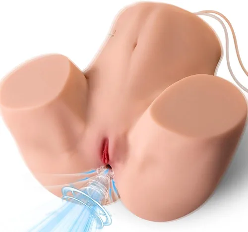 Muñeca sexual de gran trasero de 27 libras para hombres, 10 chupando y vibrando, muñeca realista con canal vaginal y anal 3D, textura de piel