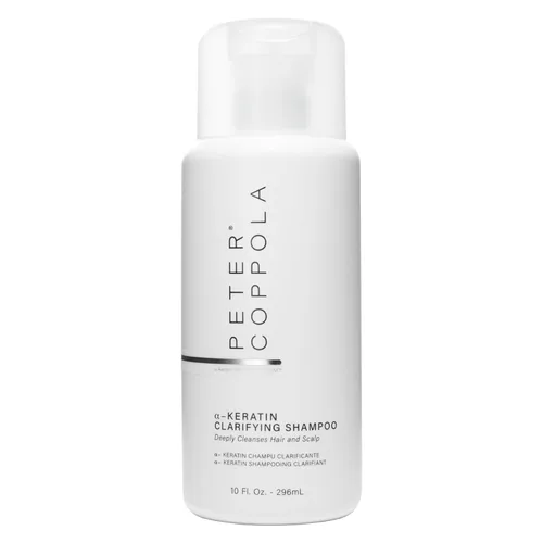 PETER COPPOLA a-Keratin - Champú aclarante – Champú de limpieza suave y profunda sin sulfatos que elimina la acumulación, los aceites y el exceso de