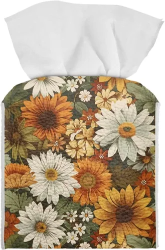 Miniatura 19 de Lindas decoraciones de ajolote con estampado de animales, caja de pañuelos de cuero, soporte de Navidad, organizador de papel de seda impermeable