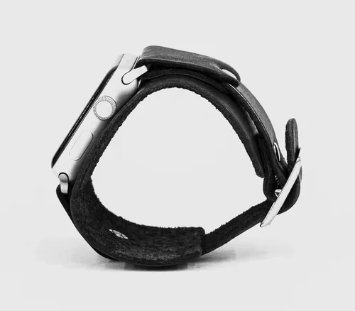 Miniatura 8 de Correa ancha de cuero compatible con Apple Watch de 1.496 in 1.575 in 1.614 in 1.654 in 1.732 in 1.772 in 1.811 in 1.929 in, hecho a mano UA 1540