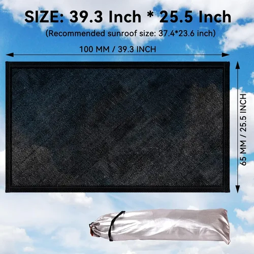 Miniatura 5 de Parasol Magnético para Coche, Pantalla Magnética de Malla Transpirable para Acampar y Estacionar, Protección UV de Instalación Rápida para Techo