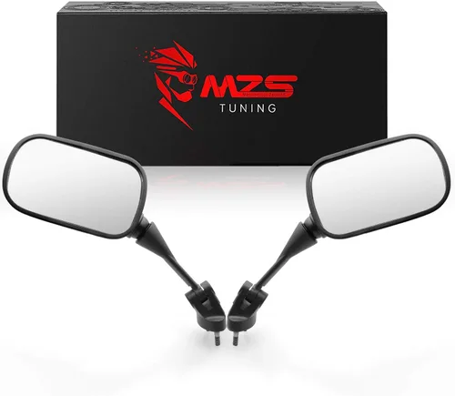 MZS Espejos de motocicleta de carreras, carenado, accesorios para retrovisores laterales, color negro, compatible con ZX6R 636 ZX-6R ZX6RR 2005-2008