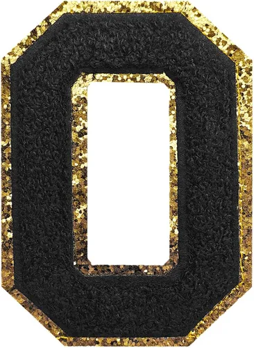 Miniatura 39 de GYGYL - 3 parches de letras deportivas de felpilla con purpurina, parches para planchar de tamaño grande para decoración de disfraces