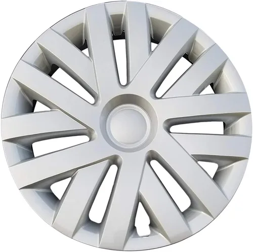 Miniatura 2 de Juego de 4 cubiertas de rueda de 16" 7 radios dobles para Volkswagen Jetta 2010-2014 - Plata