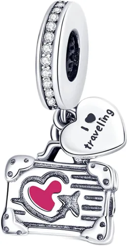 MULA - Dijes de plata de ley 925 para pulseras y collares, dijes de bolso, cuentas, gato, tortuga, regalo de joyería para mujeres y niñas