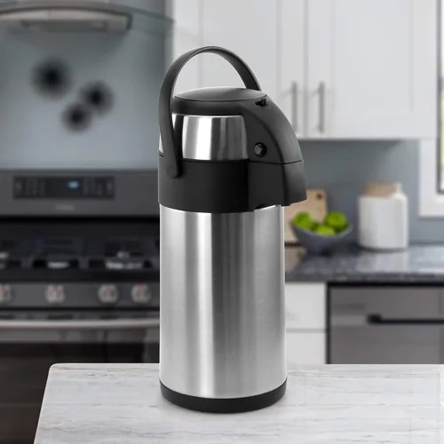 Miniatura 3 de MegaChef Dispensador de agua caliente Airpot de acero inoxidable de 3 cuartos para café y té