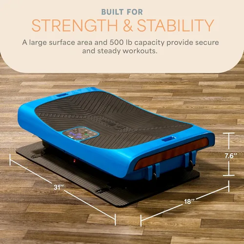 Miniatura 6 de Lifepro 4D Vibration Plate Exercise Machine — Triple Motor, 7 Presets, 60 Speeds Rumblex Plus/Pro Vibrating Platform with Wrist Remote — Whole Body