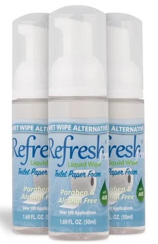 Miniatura 13 de Refresh Liquid Wipe: Espuma de papel higiénico Alternativa ecológica de toallitas húmedas desechables Limpia y calma con hamamelis y aloe