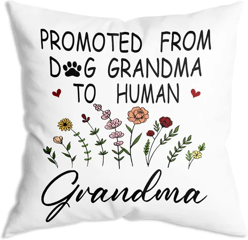 Miniatura 17 de Regalos para abuela, fundas de almohada de 18 x 18 pulgadas, regalos de anuncio de embarazo para abuela, regalos de bisabuela de nietos, regalo