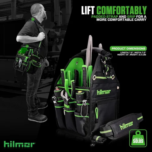 Miniatura 2 de hilmor Bolsa de mano HVAC/R con luz portátil y herramienta de corte de conductos