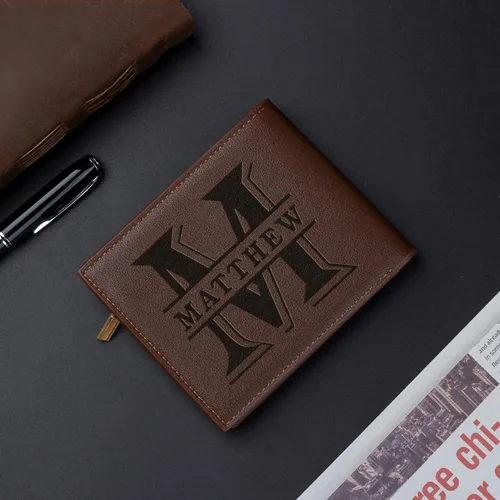 Miniatura 7 de Billetera personalizada grabada para hombre, cartera de cuero personalizada, el regalo perfecto para hombres, regalos de graduación, regalos