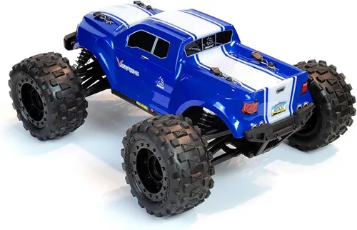 Miniatura 8 de Redcat Racing Volcano 16 Camión monstruo RC de escala 1/16 – Auto eléctrico de control remoto con 4WD, luces LED, radio de 2.4GHz, 2 baterías Li-Ion