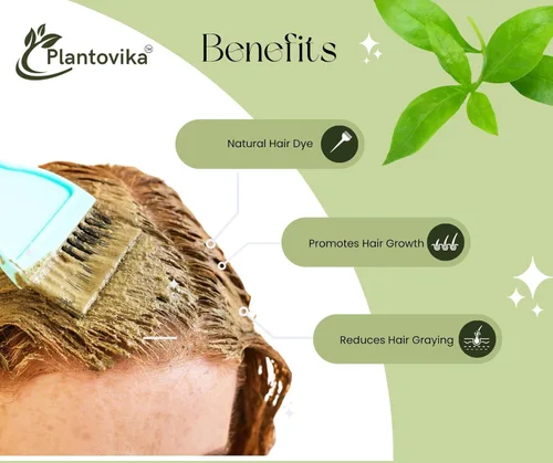 Miniatura 4 de Polvo de henna 100% natural y puro/Lawsonia Inermis para el cabello, color rojo anaranjado, triple desplazamiento, pasta de henna suave y conos, sin