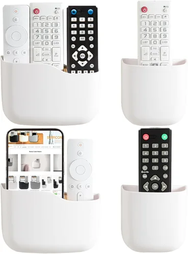 Miniatura 14 de Soporte remoto de pared para ventilador de TV, soporte de control remoto, organizador de pared, organizador de teléfono para oficina, soporte