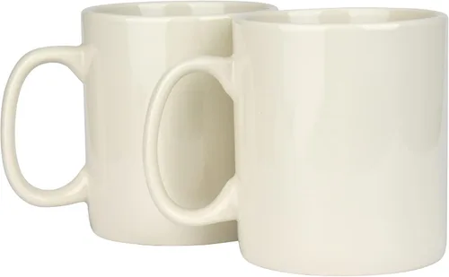 Miniatura 10 de BYCNZB Juego de 2 tazas de café de cerámica súper grandes de 30 onzas (blanco)