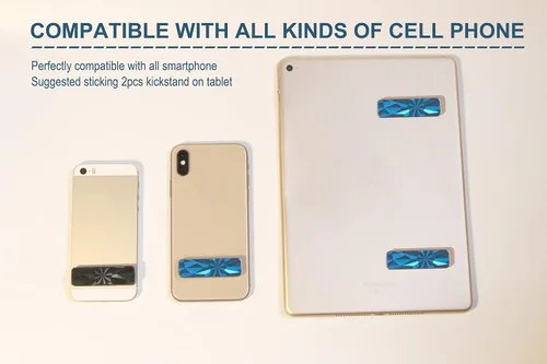 Miniatura 5 de Soporte para teléfono inteligente con rotación de 360°, soporte ajustable vertical horizontal de aleación de aluminio compatible con teléfonos
