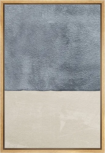 Miniatura 32 de IDEA4WALL Lienzo enmarcado para pared, acuarela pastel, cordillera, valle, ilustraciones abstractas, naturaleza, arte moderno, bohemio, decorativo
