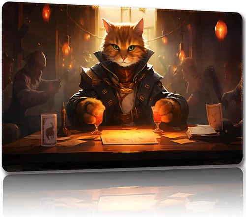 Miniatura 9 de Tapete de juego para MTG con bolsas de almacenamiento gratis, tapete de juego de 24 x 14 pulgadas TCG y alfombrillas de juego de mesa para cartas