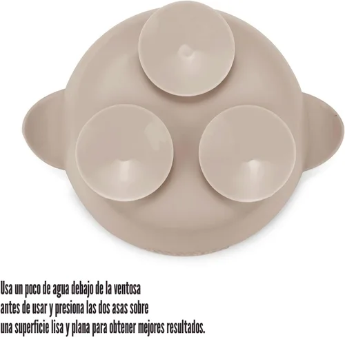 Miniatura 5 de PandaEar Paquete de 3 Tazones de Silicona con Succión para Bebés y 3 Cucharas de Alimentación para Bebés Cuencos Antideslizantes que se Mantienen