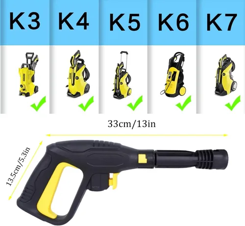 Miniatura 8 de Pistola de lavado a presión para Karcher, pistola de lavado a presión de repuesto, pistola de pulverización de lavadora de alta presión para Karcher