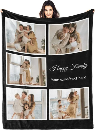 Miniatura 17 de envía al día siguiente, manta personalizada con texto en imagen, manta personalizada de foto, manta de franela personalizada, regalos personalizados